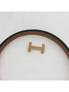 focus belt rose gold buckle gold black - HERMES - BALAAN 5