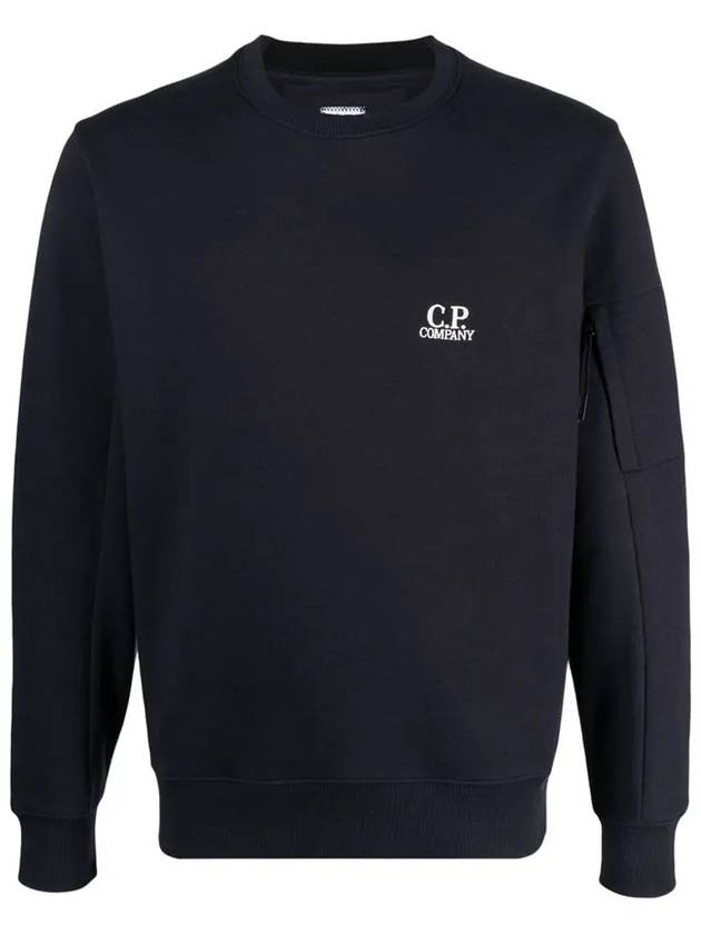 Diagonal Raised Sweatshirt Navy - CP COMPANY - BALAAN 2