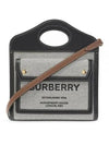 Mini Tri-tone Cotton Canvas and Leather Pocket Crossbody Bag Black Tan - BURBERRY - BALAAN 2