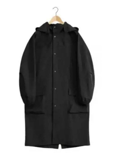 Water Repellent Hooded Parka Black - LEMAIRE - BALAAN 1