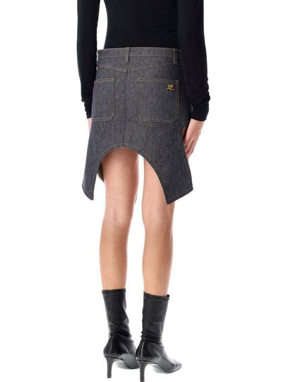 Courrèges Reversed Mini Denim Skirt - COURREGES - BALAAN 2