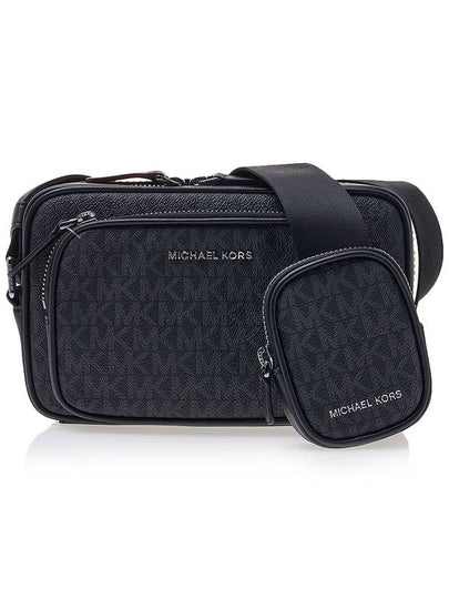 Hudson Logo Print Messenger Bag Black - MICHAEL KORS - BALAAN 2