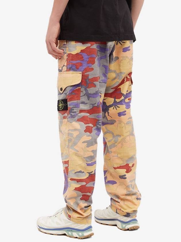 Heritage Camo Ripstop Nylon Cargo Pants Beige - STONE ISLAND - BALAAN 4