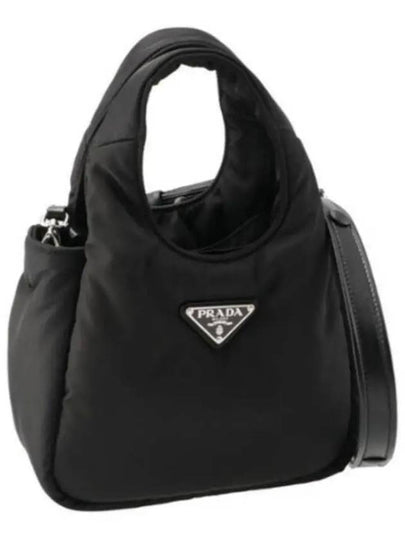 Soft Padded Re-Nylon Mini Bag Black - PRADA - BALAAN 2