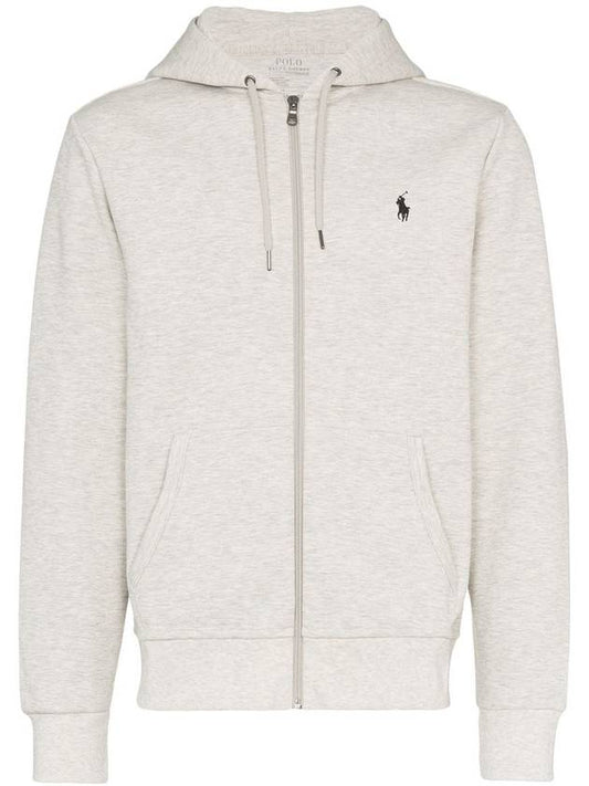 Pony Embroidery Logo Zip Up Hoodie Grey - POLO RALPH LAUREN - BALAAN 1