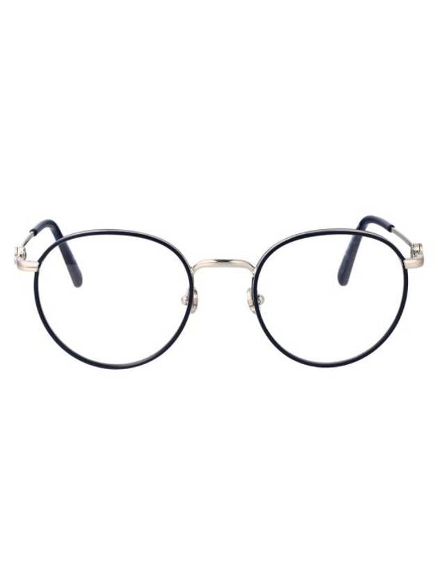 Eyewear Round Metal Eyeglasses Silver - MONCLER - BALAAN 1