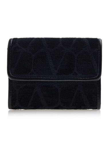 Toile Iconographe Card Wallet Black - VALENTINO - BALAAN 1