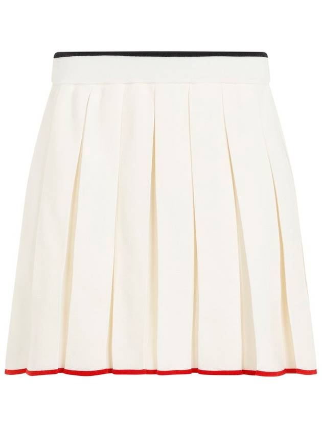 mini pleated skirt white - THOM BROWNE - BALAAN 2