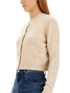 Nita Alpaca Cardigan Beige - ISABEL MARANT - BALAAN 3