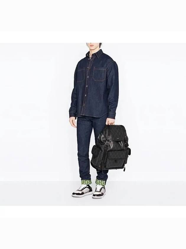 Hit The Road CD Diamond Canvas Backpack Black - DIOR - BALAAN 8