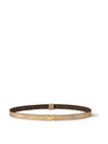 Serrures 20MM Leather Belt Brown Gold - LOUIS VUITTON - BALAAN 1