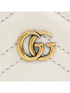 GG Marmont Matelasse Leather Card Wallet Light Grey - GUCCI - BALAAN 5