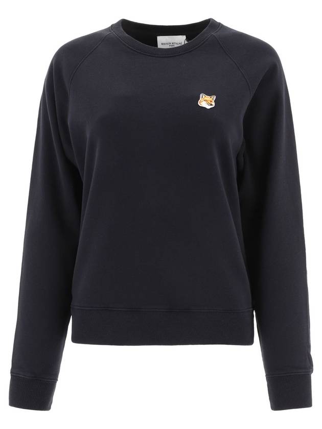 Fox Head Patch Adjusted Sweatshirt Black - MAISON KITSUNE - BALAAN.