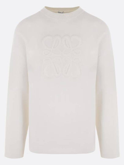 Debossed Anagram Wool Knit Top White - LOEWE - BALAAN 2