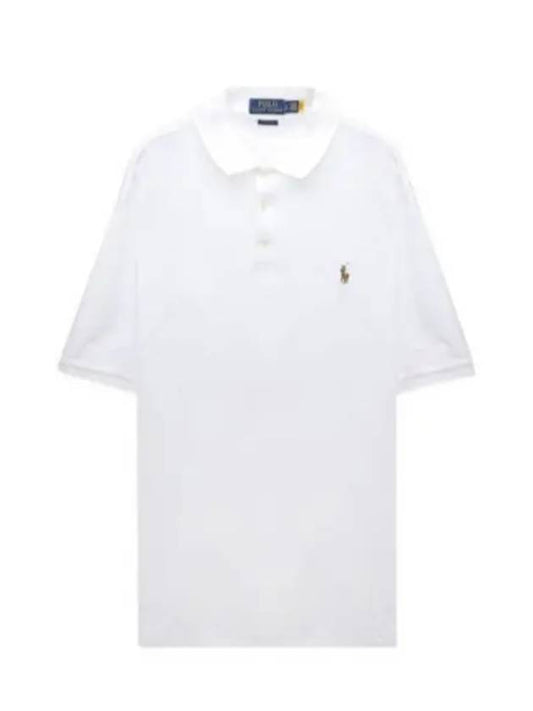 Embroidery Pony Logo Cotton Short Sleeve Polo Shirt White - POLO RALPH LAUREN - BALAAN 2