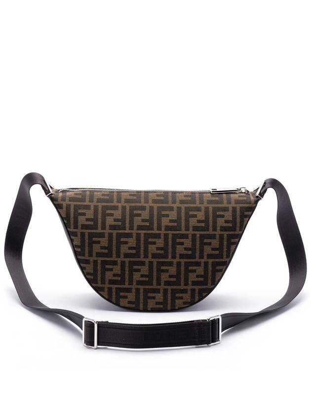 Melon FF Jacquard Small Shoulder Bag Brown - FENDI - BALAAN 3