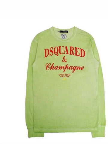 Dsquared Men's Vintage Logo Print Long Sleeve TShirt 74GC0905 678 - DSQUARED2 - BALAAN 1