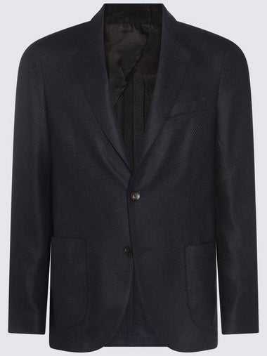 Lardini Blue Wool Blazer - RVR LARDINI - BALAAN 1