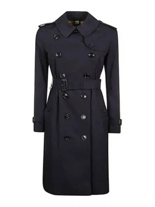 Kensington Midnight Long Trench Coat 271359 - BURBERRY - BALAAN 1