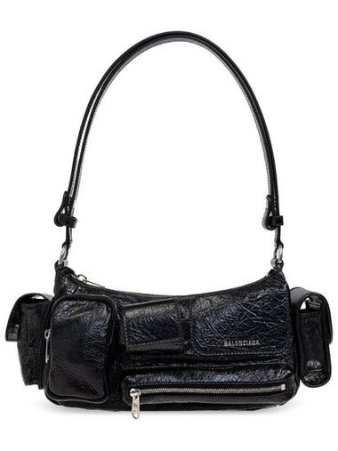 Superbusy Leather Shoulder Bag Black - BALENCIAGA - BALAAN 1