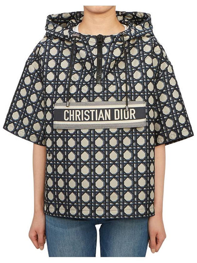 Macrocannage Short Sleeved Hoodie - DIOR - BALAAN 2