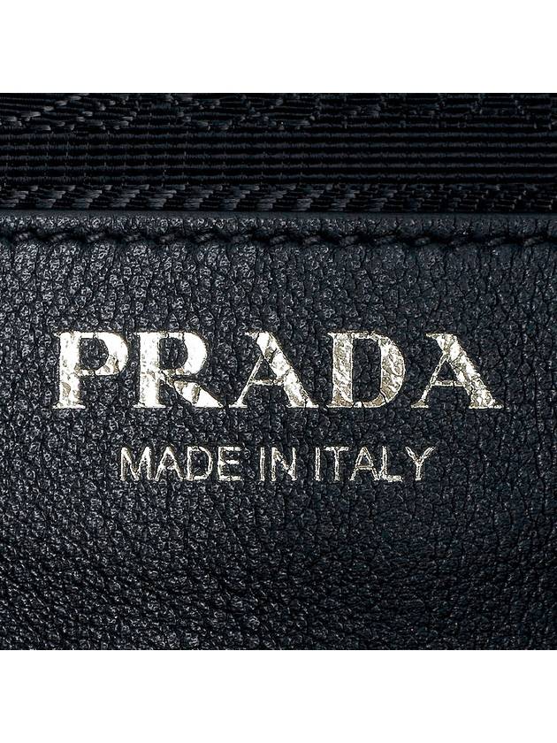 Large Leather Shoulder Bag Black - PRADA - BALAAN 9