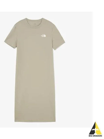 The North Face NT7ZQ42C Women s Essential Short Sleeve Maxi Dress - THE NORTH FACE - BALAAN 1