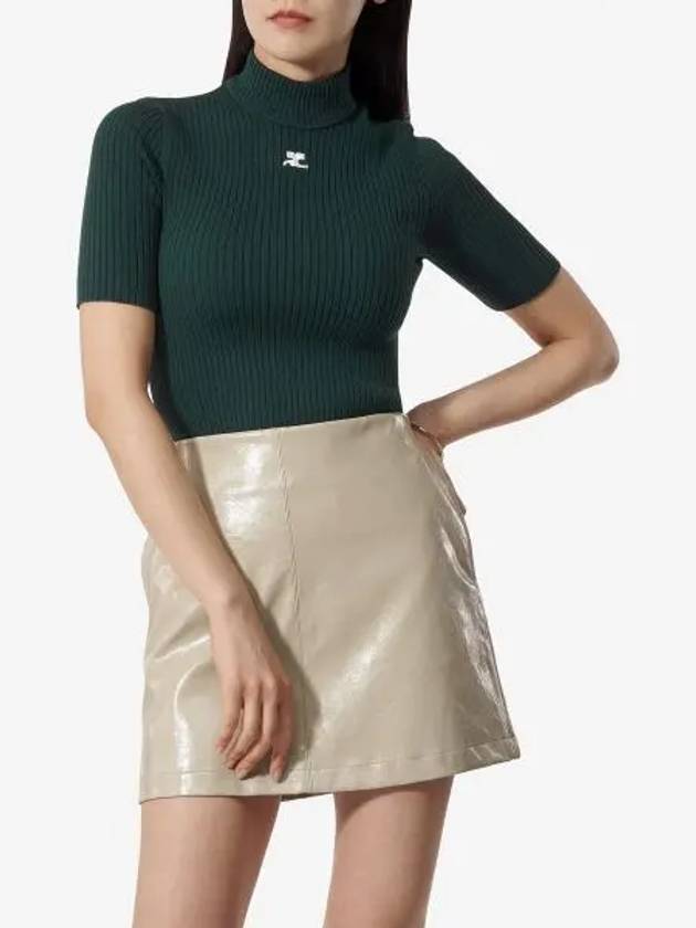 Logo Patch Knit Top Green - COURREGES - BALAAN 2