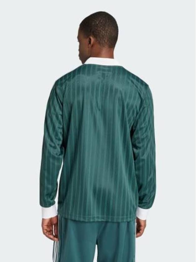 Adicolor Piqué Football Long Sleeve T-Shirt Mineral Green - ADIDAS - BALAAN 3