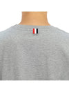 Men's Side Slit Relaxed Short Sleeve T-Shirt Light Grey - THOM BROWNE - BALAAN 8