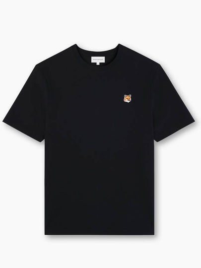 Fox Head Patch Classic Short Sleeve T-Shirt Black - MAISON KITSUNE - BALAAN 2