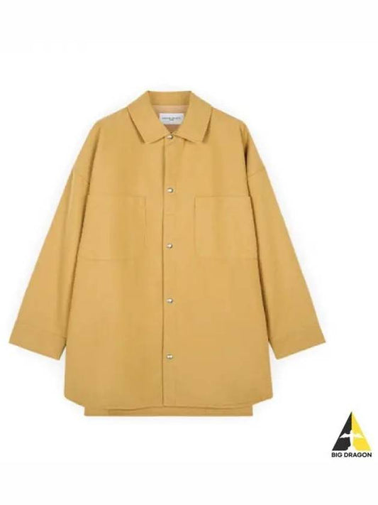 Two pocket overfit shirt brown JM02159WW0054 - MAISON KITSUNE - BALAAN 1