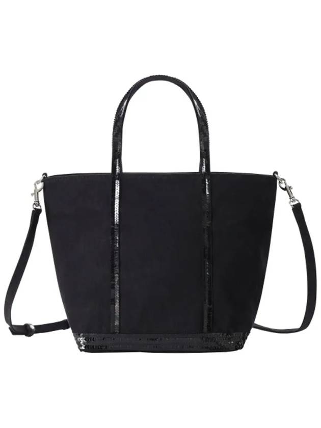 Canvass Cabas Tote Bag Black - VANESSA BRUNO - BALAAN 6