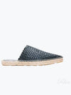 Intrecciato Espadrille Mule Dark Green - BOTTEGA VENETA - BALAAN 2