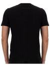 Men's 30 1 Jersey Logo Short Sleeve T-Shirt Black - CP COMPANY - BALAAN 6