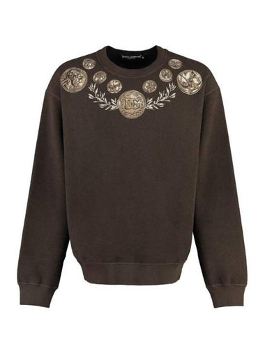 Sweater G9AHSTG7JO6 M1213 BROWN - DOLCE&GABBANA - BALAAN 1