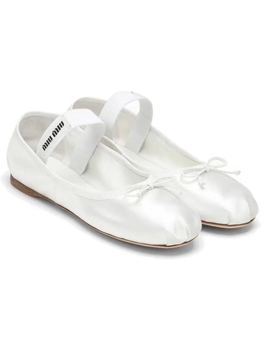 Satin Ballerinas White - MIU MIU - BALAAN 2