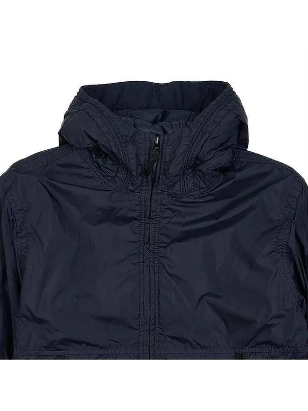 Men's Garment Dyed Crinkle Reps Recycled Nylon Primaloft TC Hooded Jacket Navy - STONE ISLAND - BALAAN 4