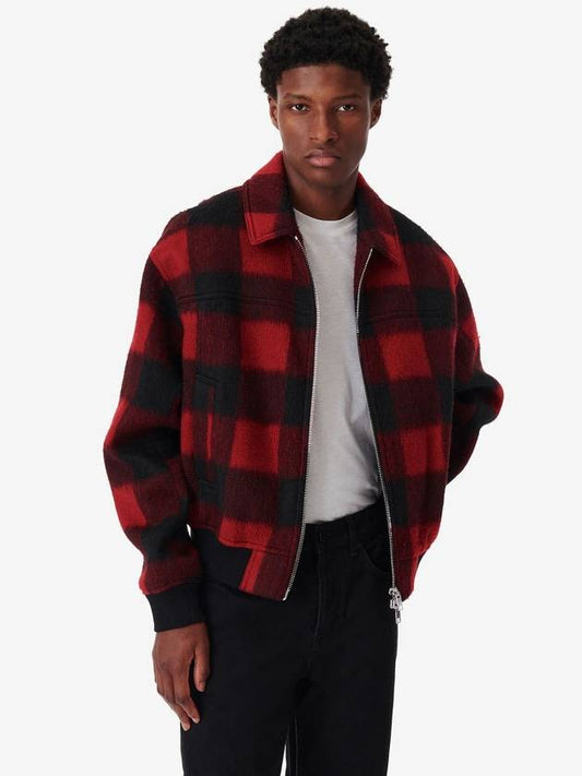 Buffalo check wool zip up blouson - IRO - BALAAN 1