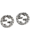 Interlocking G Earrings Silver YBD457109001 - GUCCI - BALAAN 3