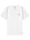 Chillax Fox Patch Regular Short Sleeve T-Shirt White - MAISON KITSUNE - BALAAN 2