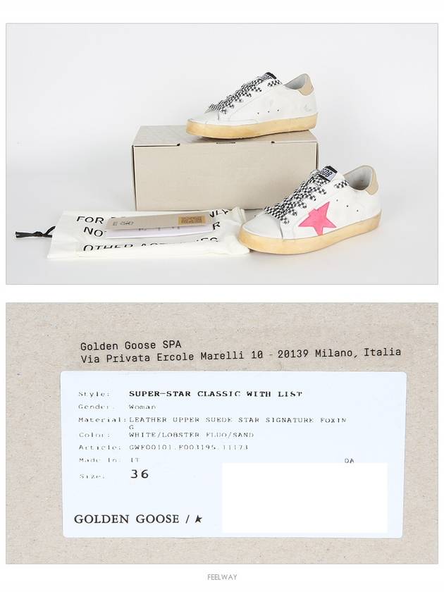 Superstar Suede Star Low Top Sneakers White Pink - GOLDEN GOOSE - BALAAN 6