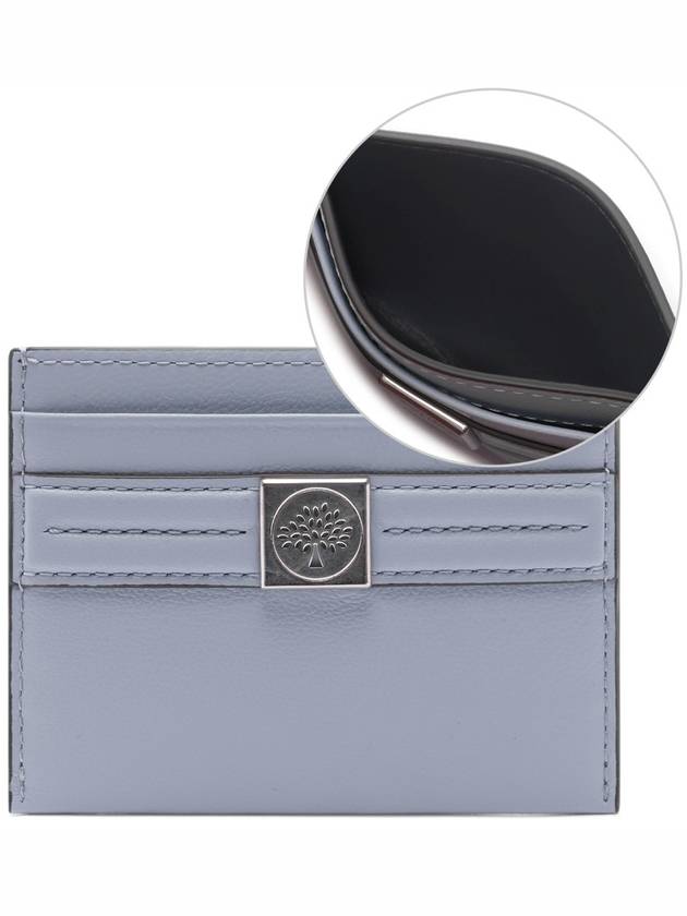 Micro Classic Grain Tree Slip Card Wallet Poplin Blue - MULBERRY - BALAAN 2