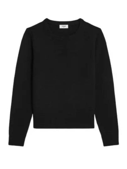 Black Cashmere Triomphe Heritage Sweater RY02N317V 38NO - CELINE - BALAAN 2