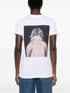 Cypria Print Cotton Short Sleeve T-Shirt White - MAX MARA - BALAAN 4