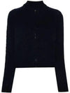 Fine Knit Wool Cardigan Navy - MAISON MARGIELA - BALAAN 2