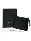 GG Micro Ssima Strap Clutch Bag Black - GUCCI - BALAAN 3