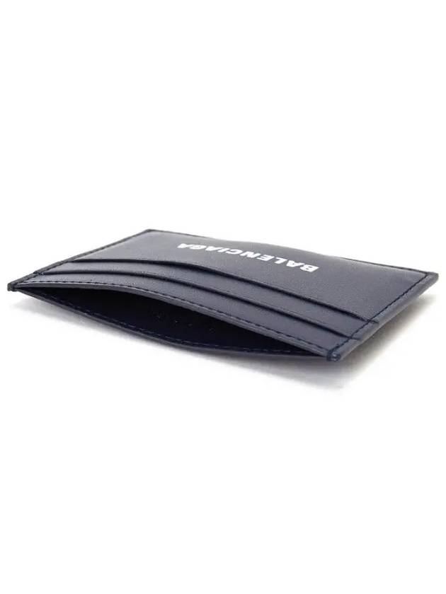 Logo Print Card Wallet Navy - BALENCIAGA - BALAAN 5