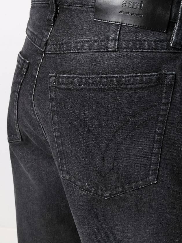 Baggy Fit 5 Pocket Jeans H21HD003611031NERO - AMI - BALAAN 5