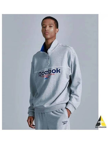 Vector half zip up gray - REEBOK - BALAAN 1